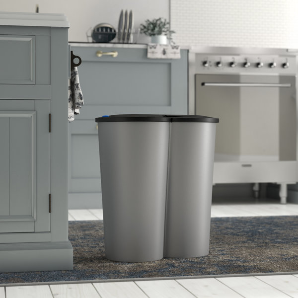 Symple Stuff Plastic 50 Litre Touch Top Rubbish Bin & Reviews Wayfair